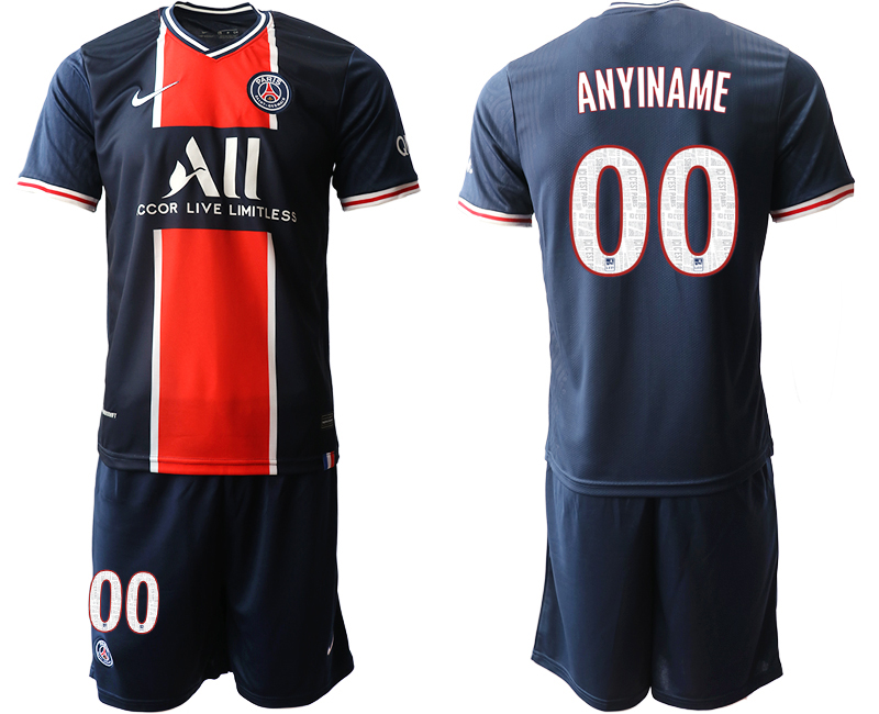 Men 2020-2021 club Paris St German home customized blue Soccer Jerseys->customized soccer jersey->Custom Jersey